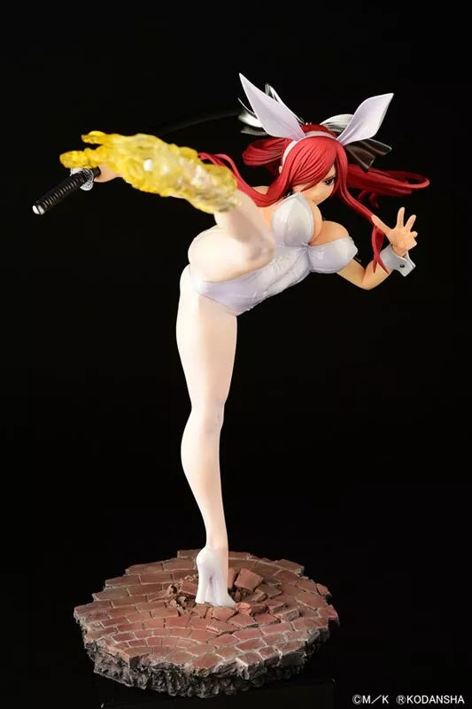 Fairy Tail Erza Scarlet High Kick ver. White Rabbit 1 6 Figure JAPAN OFFICIAL Fashion