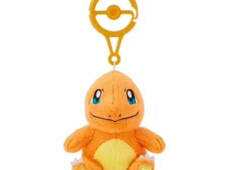 Pokemon Center Original Plush Doll with Carabiner Charmander JAPAN OFFICIAL For Sale