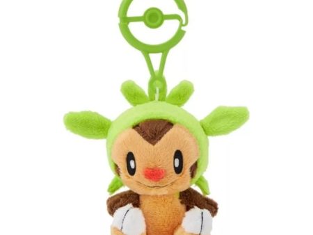 Pokemon Center Original Plush Doll with Carabiner Chespin JAPAN OFFICIAL Hot on Sale