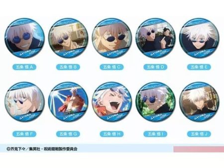 BANDAI Jujutsu Kaisen Kaigyoku Gyokusetsu Tin Badge Satoru Gojo All 10 types set Hot on Sale