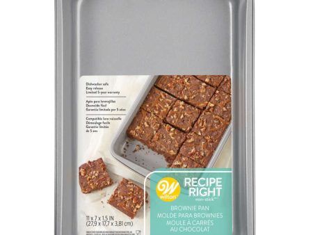 Recipe Right Non-Stick Brownie Pan, 11 x 7-Inch For Cheap