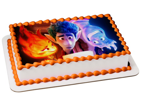 Elemental Wade Ripple and  Ember Lumen Edible Cake Topper Image ABPID57385 Online