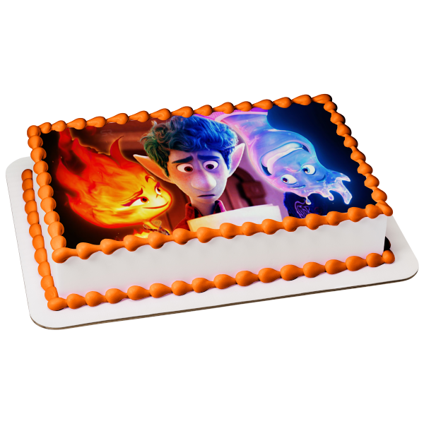 Elemental Wade Ripple and  Ember Lumen Edible Cake Topper Image ABPID57385 Online