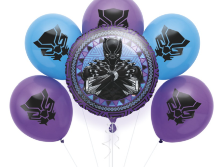 Black Panther Foil & Latex Balloon Kit, 6pc Sale