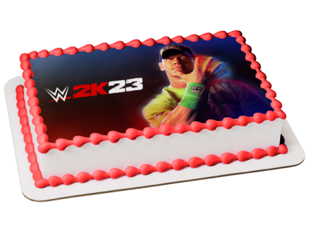 WWE 2k23 John Cena Edible Cake Topper Image ABPID57403 For Discount