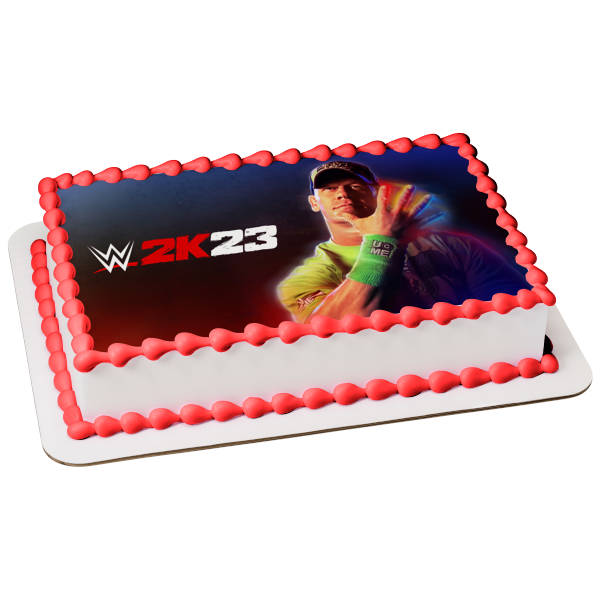 WWE 2k23 John Cena Edible Cake Topper Image ABPID57403 For Discount