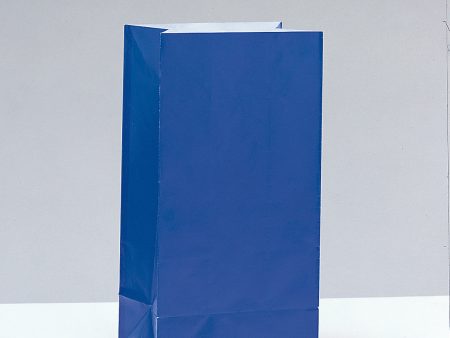 Royal Blue Paper Party Bags, 12ct Cheap