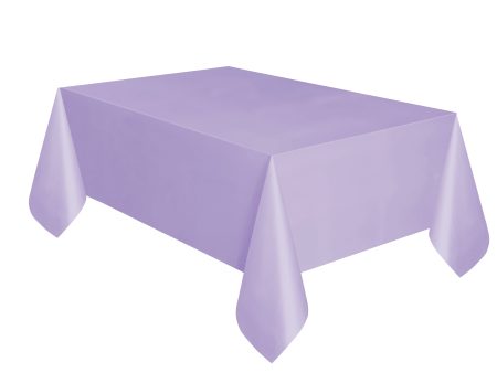 Lavender Solid Rectangular Plastic Table Cover, 54  x 108 , 1ct Cheap