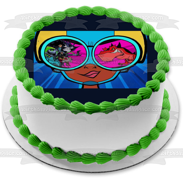 Moon Girl and Devil Dinosaur Lunella Lafyette the Beyonder and Casey Edible Cake Topper Image ABPID57386 For Discount