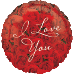 I Love You Roses 17  Foil Balloon, 1ct Hot on Sale