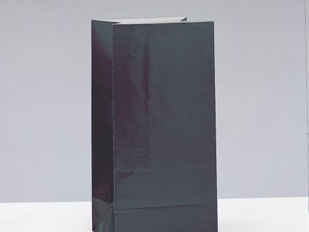 Black Paper Party Bags, 12ct Sale